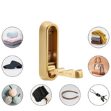Valmere Folding Wall Hooks – Zinc Alloy Space-Saving Hook Set | Modern Multi-Purpose Hanging Solution