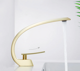 Arcelle Curve Basin Mixer – Contemporary Brass Bathroom Faucet | Elegant Single Lever Sink Tap