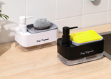 Velora DualFlow Soap Dispenser – Refillable 2-Way Kitchen Sink Pump with Sponge Press System