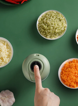 TurboPrep Mini Chopper – USB Rechargeable Electric Food Processor | Cordless Garlic & Vegetable Mincer