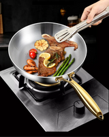 TitanCore 7-Layer Stainless Steel Frying Pan – Professional Induction Skillet | Heavy-Duty Chef Cookware