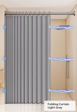 VeloraFold Magnetic Shower Screen – Foldable Waterproof Curtain for Walk-In Showers