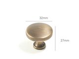 Château Verne Brass Cabinet Handles – Vintage European Furniture Pulls | Luxury Bronze Hardware