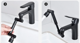 FlexiFlow Pro 360 Faucet Extender – Rotating Splash-Free Aerator | Extendable Water-Saving Sink Attachment