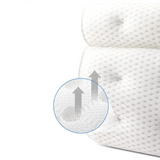 SpaCloud Ergonomic Bath Cushion – Luxury Neck & Back Support | Quick-Dry Air Mesh Comfort