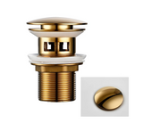 VelvetFlow Brass Basin Waste – Luxury Pop-Up Sink Drain | Designer Bathroom Click-Clack Stopper