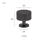 Valmont Art Deco Brass Knobs – Luxury Line-Pattern Cabinet Hardware | Solid Brass Furniture Pulls