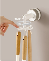 Velmora FlexiClaw 6-Arm 360° Rotating Suction Hook – No-Drill Multifunctional Wall & Cabinet Organiser | Space-Saving Bathroom, Kitchen & Bedroom Storage