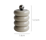 Veloura Ceramic Canister – Luxury Lidded Storage Jar | Decorative Candy, Spice & Candle Container