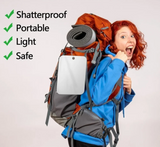 ClearMist Fog-Free Shower Mirror – Portable Acrylic Bathroom Mirror | Suction & Hook Mount Design