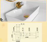 PureSeal Brass Basin Waste Kit – Luxury Pop-Up Drain & Anti-Odour Trap | Premium Bathroom Sink Drain Set