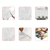GlowTile 3D Wall Panels – Waterproof Peel & Stick Backsplash Tiles | Modern Self-Adhesive Interior Décor