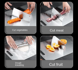 TitanEdge Reversible Cutting Board – 316 Stainless Steel Chopping Surface with Titanium Finish | Hygienic Kitchen Prep Board