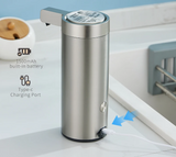 Velora Sense Steel Soap Dispenser – Touchless 304 Stainless Steel Automatic Soap Pump for Kitchen & Bathroom