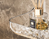 Velora Crystal Floating Shelf – No-Drill Acrylic Wall Organiser for Bathroom, Kitchen & Vanity Storage