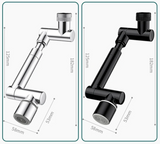 FlexiFlow Pro 360 Faucet Extender – Rotating Splash-Free Aerator | Extendable Water-Saving Sink Attachment