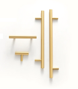Aurevon Extended Brass T-Bar Handle – Luxury Long Cabinet Pull | Modern Furniture & Appliance Hardware