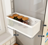 SideVault Magnetic Fridge Organiser – Metal Kitchen Storage Shelf | No-Drill Space Saver