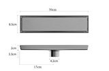 FlowCore Square Shower Drain – Brushed 304 Stainless Steel Floor Waste | Anti-Odour Bathroom Drain Cover