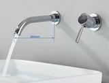 Aureva LuxaWall Elite – Brushed Gold Concealed Wall-Mount Bathroom Faucet