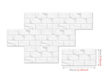 Arqevia RetroBrick Peel & Stick Wall Tiles – 6-Piece Vintage Brick Effect Splashback Panels | Waterproof Self-Adhesive Industrial Wall Décor (300 × 150 mm)