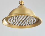 Aurevale RainSpa Shower Head – Antique Brass Gold Rainfall Shower | Luxury Wall-Mounted Bathroom Upgrade