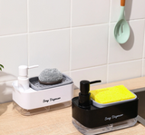 Velora DualFlow Soap Dispenser – Refillable 2-Way Kitchen Sink Pump with Sponge Press System