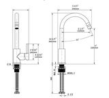 Bellavie Basin Mixer – Modern Brass Bathroom Faucet with Hot & Cold Control | Contemporary Single-Lever Tap