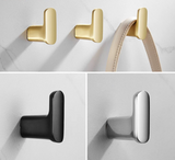 SilverLatch Adhesive Hooks – Polished Brass Wall Hangers | Heavy-Duty No-Drill Storage Hooks