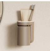 PureNest AquaDock Toothbrush Holder Set – Wall-Mounted Toothbrush & Cup Organiser with No-Drill Installation