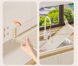 Velmora FlexiRack Foldable Kitchen Spice Rack – Wall-Mounted Self-Adhesive Storage Organiser with Hooks | Space-Saving Metal Utensil & Seasoning Holder