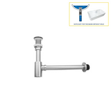 PureSeal Brass Basin Waste Kit – Luxury Pop-Up Drain & Anti-Odour Trap | Premium Bathroom Sink Drain Set