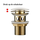 LuxDrain Pop-Up Drain Stopper – Luxury Bathroom Sink Drain in Matte Black, Gold & Modern Finishes
