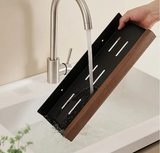 Velmora CulinaWood Wall Shelf – No-Drill Kitchen Storage Organiser for Spices, Cutting Boards & Utensils | Modern Wood-Effect Metal Rack