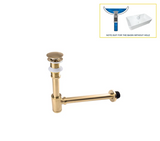 PureSeal Brass Basin Waste Kit – Luxury Pop-Up Drain & Anti-Odour Trap | Premium Bathroom Sink Drain Set