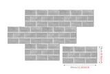 Arqevia RetroBrick Peel & Stick Wall Tiles – 6-Piece Vintage Brick Effect Splashback Panels | Waterproof Self-Adhesive Industrial Wall Décor (300 × 150 mm)