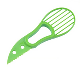 GreenSplit 3-in-1 Avocado Tool – Slice, Pit & Scoop Kitchen Gadget | Safe Fruit Prep Cutter