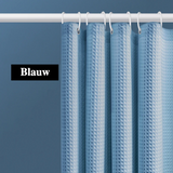 Veloura WaffleSpa Shower Curtain – Waterproof Textured Bathroom Curtain with Mold-Resistant Finish | Luxury Hotel-Style Bathroom Upgrade