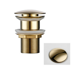 VelvetFlow Brass Basin Waste – Luxury Pop-Up Sink Drain | Designer Bathroom Click-Clack Stopper