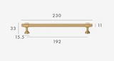 Château Noir Brass T-Bar Handles – French-Inspired Luxury Cabinet Hardware | Solid Brass Furniture Pulls