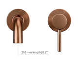 RoséVita Wall Basin Mixer – Rose Gold Brass Bathroom Faucet | Luxury Concealed Dual Handle Tap