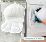 CloudEase Spa Bath Pillow – 3D Air Mesh Neck & Back Support | Quick-Dry Luxury Bath Cushion