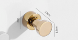 SilverLatch Adhesive Hooks – Polished Brass Wall Hangers | Heavy-Duty No-Drill Storage Hooks