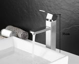 NoirEdge Basin Mixer Tap – Matte Black Bathroom Faucet | Contemporary Single Lever Hot & Cold Sink Mixer