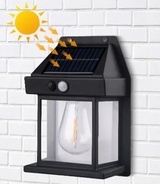 SolarGlow Motion Sensor Wall Light – IP65 Waterproof Solar Garden Lamp | 3 Lighting Modes | Decorative Tungsten Filament LED