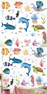 OceanDream Kids Wall Decals – Underwater Animal Stickers for Bedrooms & Playrooms | Removable Marine Theme Décor
