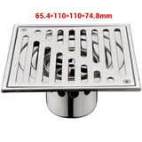 InvisiFlow Tile-In Shower Drain – Brushed 304 Stainless Steel Concealed Floor Waste | Anti-Odour Square Drain Cover
