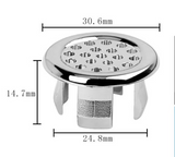 LuxeTrim Brass Overflow Cover – Universal Bathroom Sink Overflow Ring | Decorative Basin Drain Accent