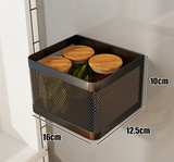 SideVault Magnetic Fridge Organiser – Metal Kitchen Storage Shelf | No-Drill Space Saver