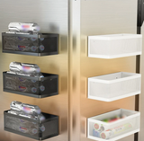 SideVault Magnetic Fridge Organiser – Metal Kitchen Storage Shelf | No-Drill Space Saver